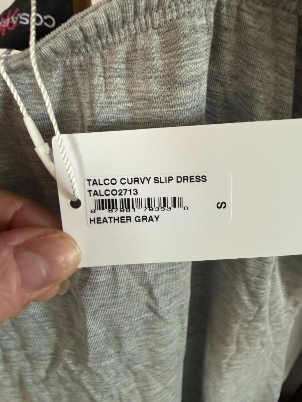 Cosabella Curvy Slip Dress heather gray small nwt - Picture 4 of 7